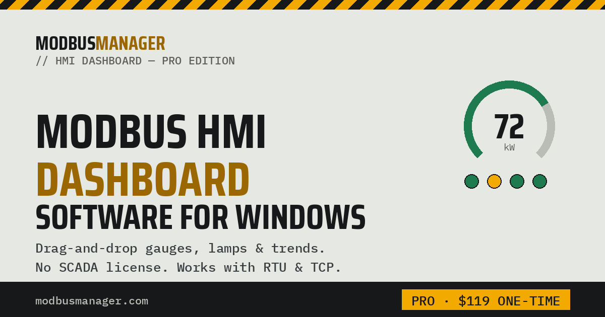 Hmi Mod Modbus Poll & HMI Dashboard Software for Windows — ModbusManager
